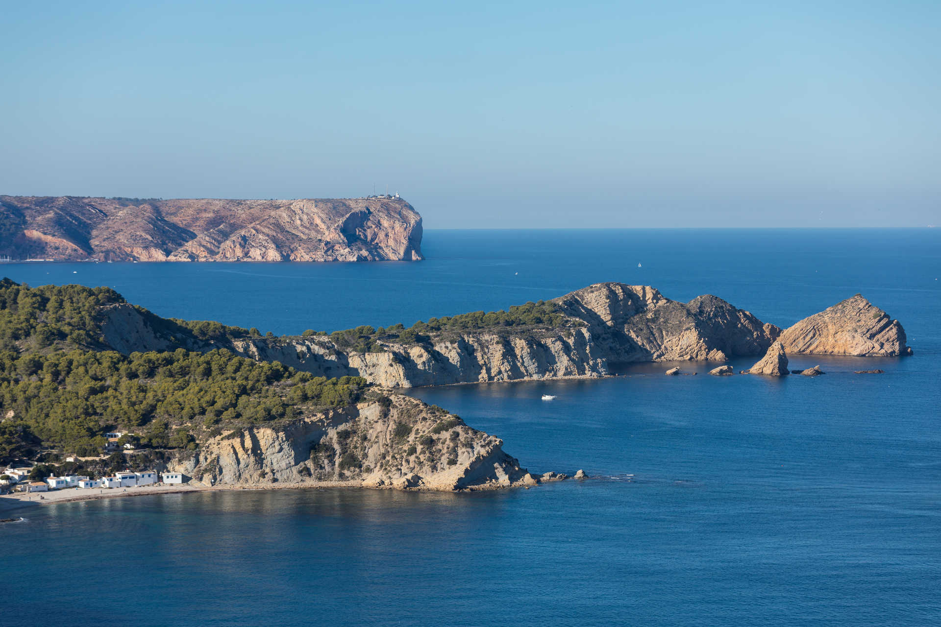 Rocky coastline near Cabo de la Nao in Jávea
