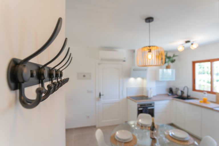 Dining area and living space at apartment El Patio in Dénia