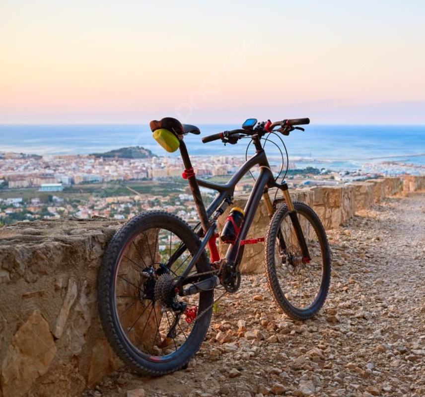 Bicycle in Denia on Montgo