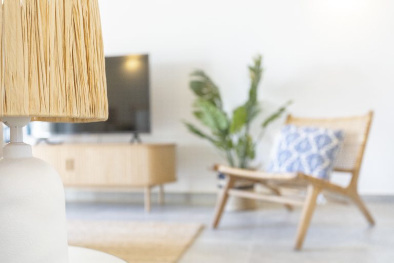 Living room seating area at apartment Retiro Sol B01 in Dénia