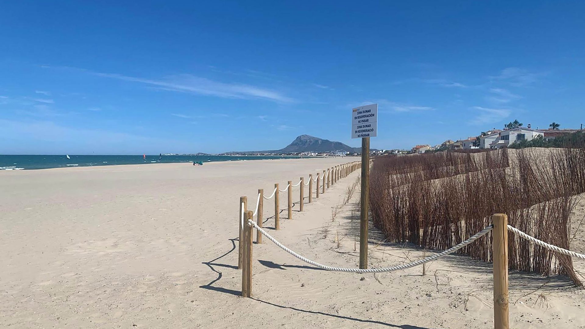 Beach view Les Deveses in Els Poblets village, Costa Blanca
