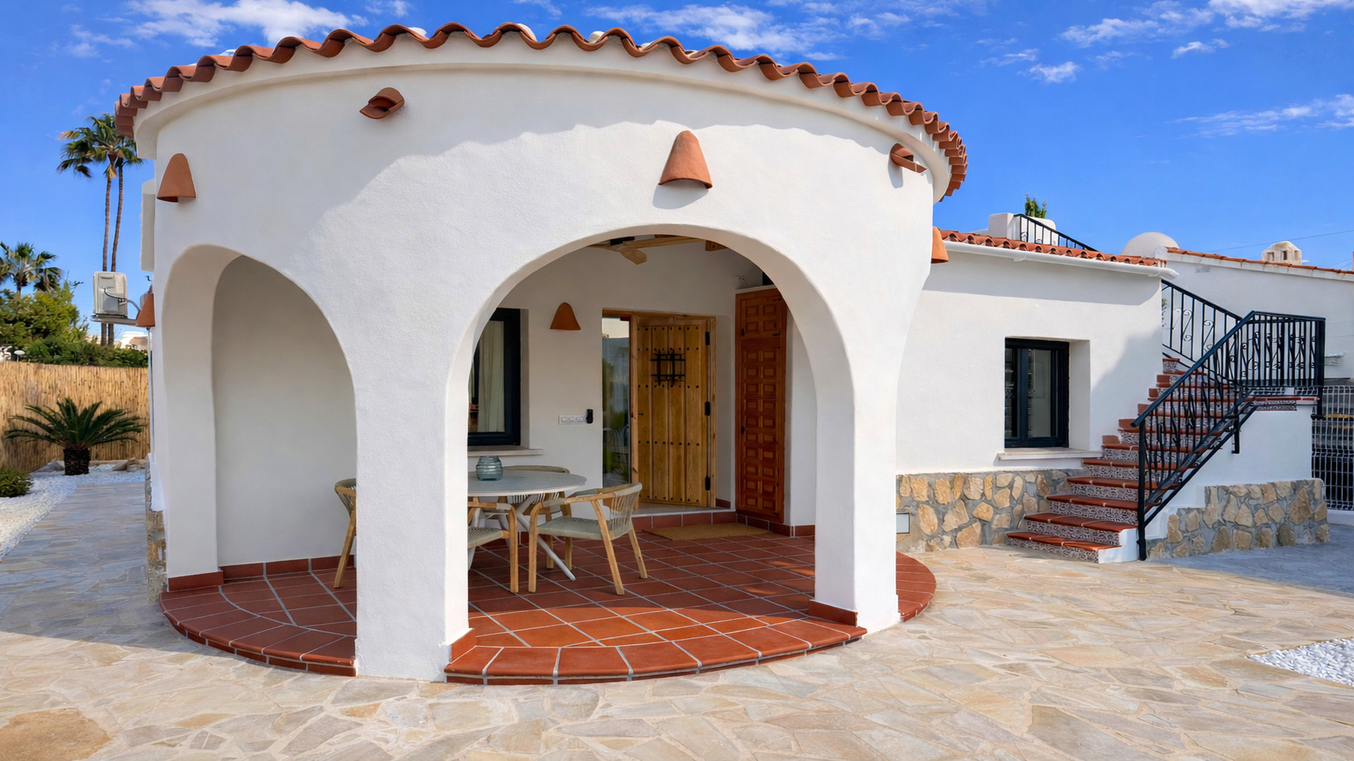 Terrace of Villa Casa Enate in Els Poblets, Costa Blanca